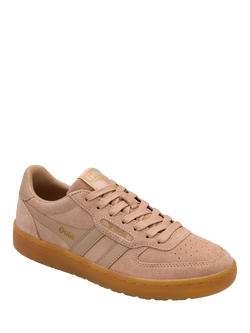 Gola Classics Hawk Suede '86 Trainers, Cameo/Gum - view 2, Cameo/Gum
