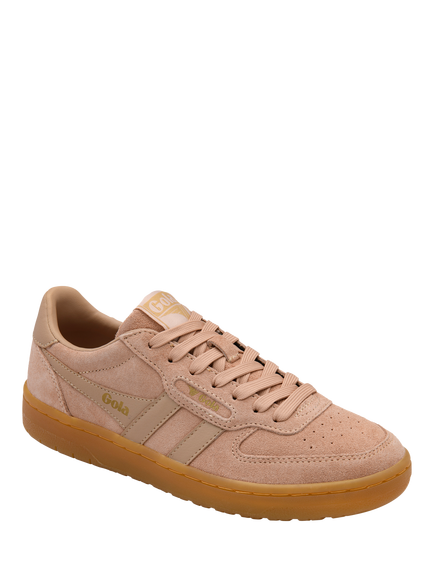 Gola Classics Hawk Suede '86 Trainers, Cameo/Gum - view 2, Cameo/Gum