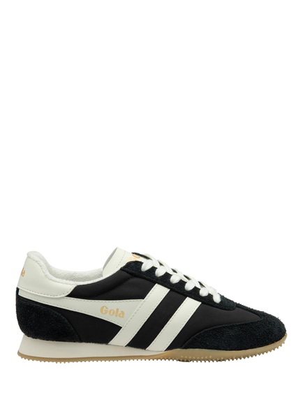 Gola Classics Sprinter Lace Up Trainers, Black/Off White, Black/Off White