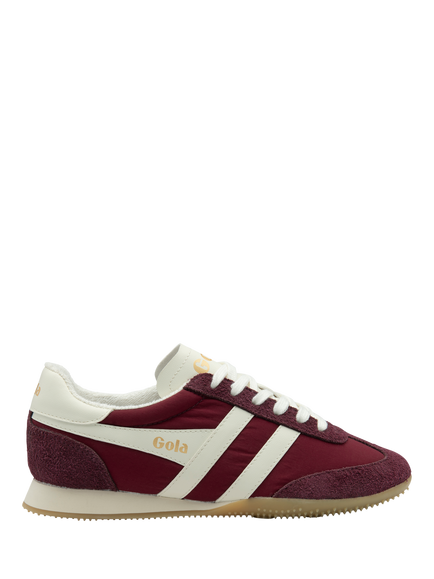 Gola Classics Sprinter Lace Up Trainers, Wine/Off White, Wine/Off White