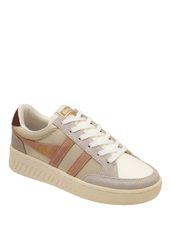 Gola Classics Superslam Blaze Trainers, Gold/Cameo/Dark Brown - view 2, Gold/Cameo/Dark Brown