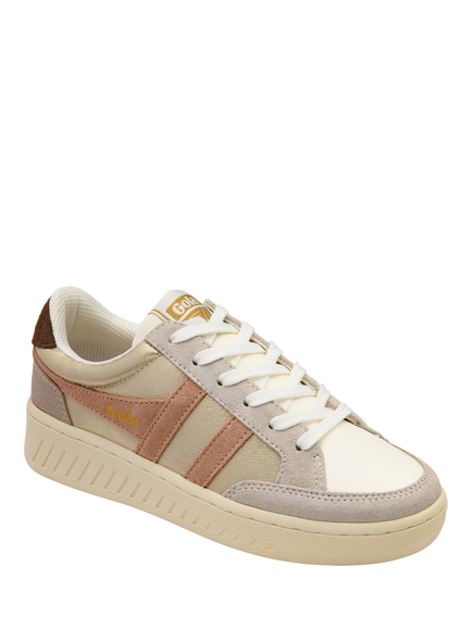 Gola Classics Superslam Blaze Trainers, Gold/Cameo/Dark Brown - view 2, Gold/Cameo/Dark Brown