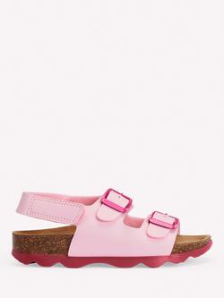 Mini Boden Kids' Colour Block Open Toe Sandals, Pink, Pink