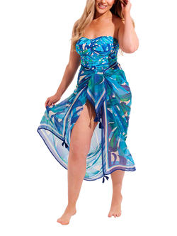 Seaspray St Lucia Pareo, Blue/Multi - view 2, Blue/Multi