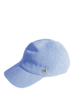 Seaspray Jade Baseball Cap, Natural, Powder Blue