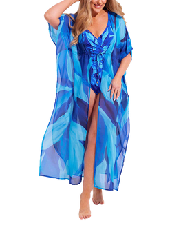 Seaspray Bahamas Maxi Kaftan, Blue, Blue
