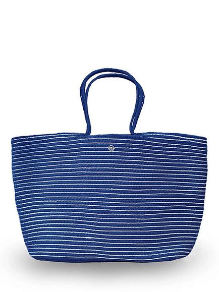 Seaspray Isabella Metallic Bag, Blue/White