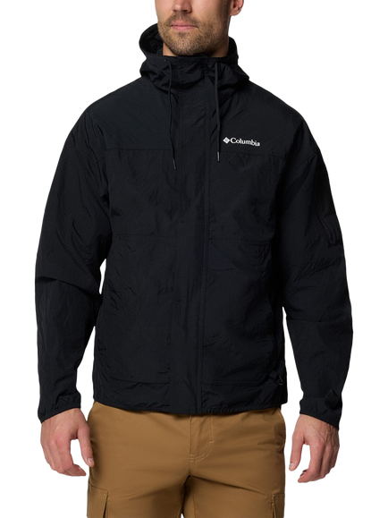 Columbia Mwn's Challenger II Windbreaker Jacket, Black, Black