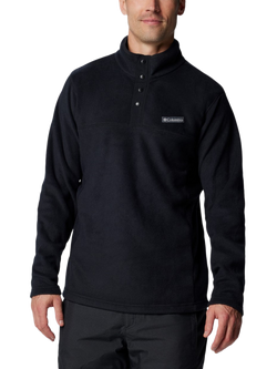 Columbia Men's Steens Mountain Half-Snap Soft Fleece Top, Black
