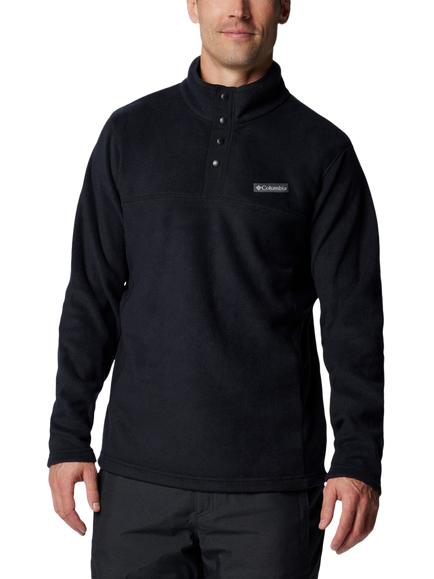 Columbia Men's Steens Mountain Half-Snap Soft Fleece Top, Black
