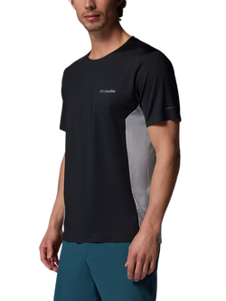 Columbia Three Pitch Regular Fit Short Sleeve Logo T-Shirt, Black