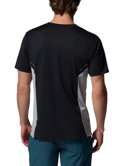 Columbia Three Pitch Regular Fit Short Sleeve Logo T-Shirt - view 2, Black