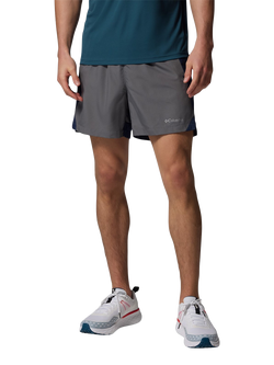Columbia Men's Three Pitch Shorts, Grey/Navy