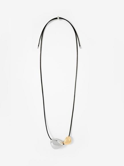 Mint Velvet Two Tone Rope Pendant Necklace, Gold, Gold