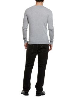 SISLEY Regular Fit Wool Blend Crew Neck Jumper, Grey - view 2, Grey