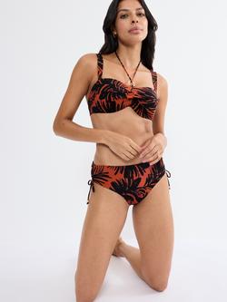 Triumph Summer Palm Midi Bikini Bottoms, Dark Brown, Dark Brown