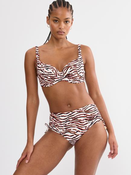 Triumph Summer Wild Maxi Bikini Bottoms, White/Multi, White/Multi