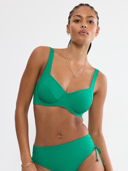 Triumph Mix & Match Summer Underwired Bikini Top, Palm Green, Palm Green