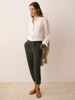 NRBY X BOYD Nicole Pure Silk Parachute Trousers, Khaki - view 2, Khaki