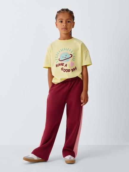 John Lewis Kids' Have A Good Day T-Shirt, Yellow - view 2, Yellow