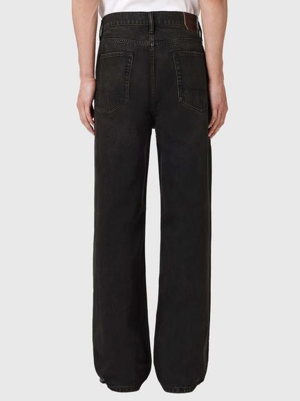AllSaints Lenny Mid Rise Wide Leg Jeans, Brown - view 2, Brown