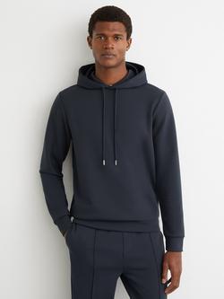 Reiss Fabien Hoodie, Airforce Blue, Airforce Blue