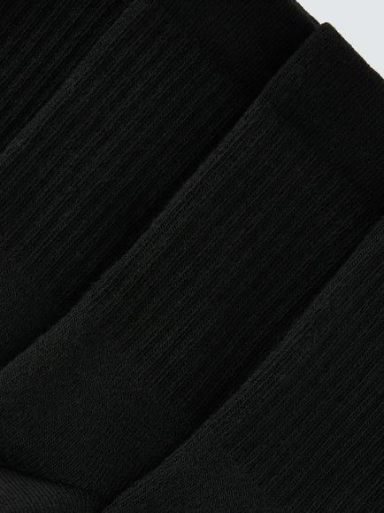 John Lewis Kids' Cotton Rich Sports Socks, Pack of 2 - view 2, Black