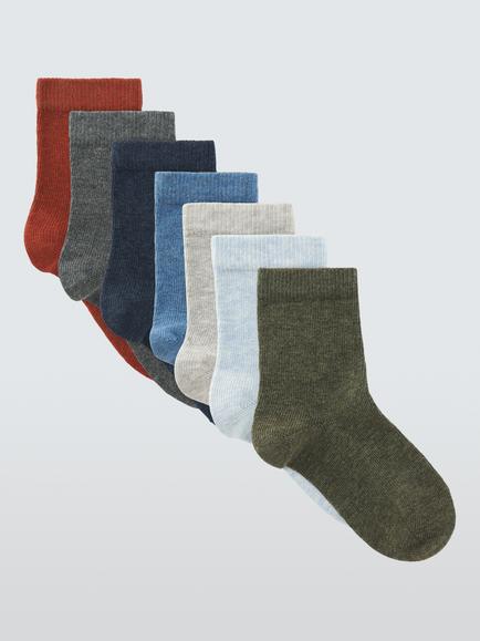 7PK MARL SOCK, Multi