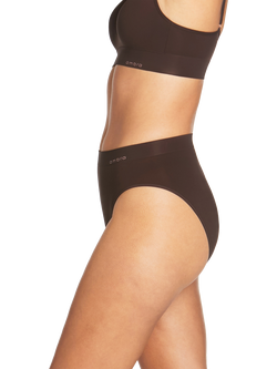 Ambra Bondi Bare High Cut Seamfree Comfort Knickers - view 2, Coffee