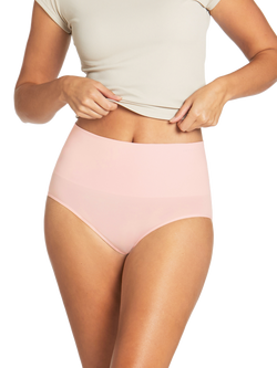 Ambra Seamless Smoothies High Waist Knickers, Pack of 2, Indigo/Pink - view 2, Indigo/Pink