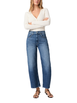 PAIGE Arellia High Rise Barrel Leg Ankle Jeans, Stoneview, Stoneview