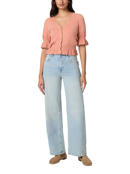 PAIGE Arellia High Rise Barrel Leg Jeans, Mar Vista