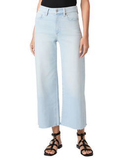 PAIGE Anessa High Rise Wide Leg Raw Hem Ankle Jeans, Motif - view 2, Motif