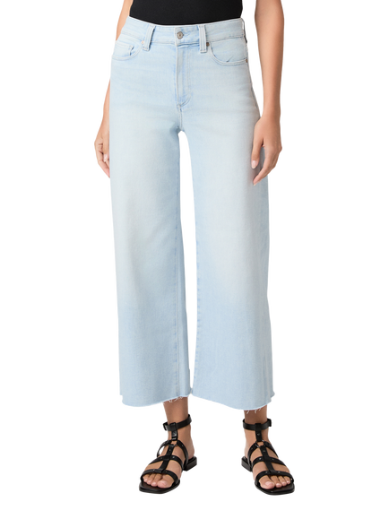 PAIGE Anessa High Rise Wide Leg Raw Hem Ankle Jeans, Motif - view 2, Motif