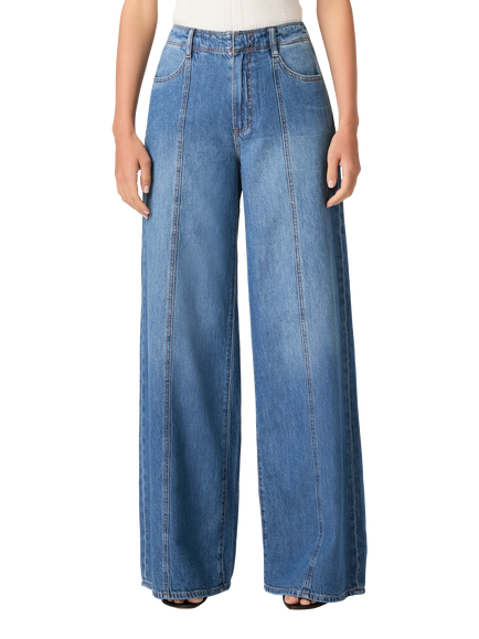 PAIGE Cameron High Rise Wide Leg Jeans, La Verne - view 2, La Verne