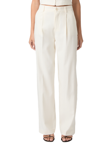PAIGE Westin High Rise Wide Leg Trousers, White - view 2, White