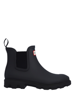 Hunter Downpour Chelsea Boots, Black