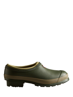 Hunter Gardener Clogs, Dark Olive/Clay, Dark Olive/Clay