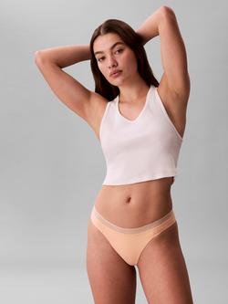 Calvin Klein Seductive Comfort Bikini Knickers, Peach Bliss, Peach Bliss