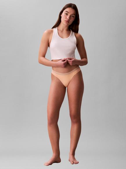 Calvin Klein Seductive Comfort Bikini Knickers, Peach Bliss - view 2, Peach Bliss