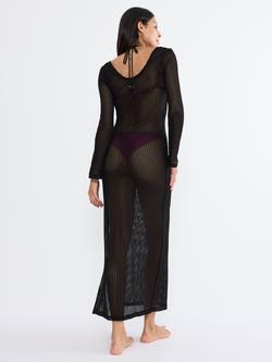Triumph Beach MyWear Crochet Maxi Dress, Black - view 2, Black