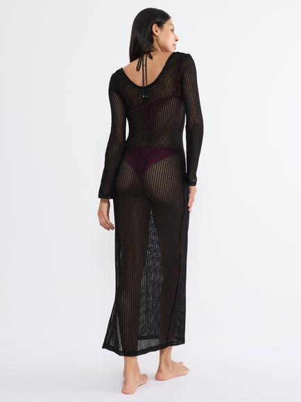 Triumph Beach MyWear Crochet Maxi Dress, Black - view 2, Black
