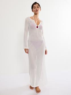 Triumph Beach MyWear Crochet Maxi Dress, Silk White, Silk White