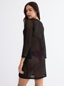 Triumph Beach MyWear Crochet Mini Dress, Black - view 2, Black