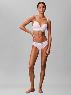 Calvin Klein High Waist Bikini Knickers, Cradle Pink - view 2, Cradle Pink