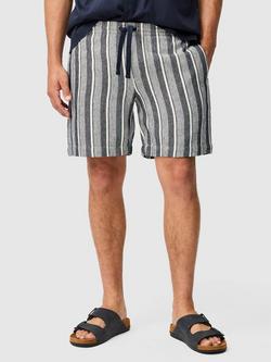 Rodd & Gunn Laurels Resort Stripe Cotton Blend Shorts, Navy