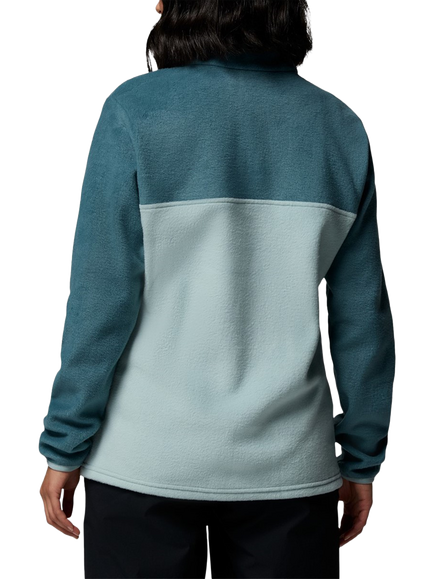 Columbia Benton Springs 1/2 Snap Fleece, Crushed Blue/Everblue - view 2, Crushed Blue/Everblue