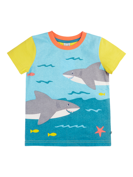 Frugi Kids' Iori Printed T-Shirt, Hotchpotch, Hotchpotch