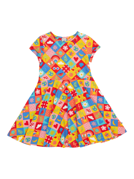 Frugi Kids' Spring Skater Dress, Favourite Things, Favourite Things