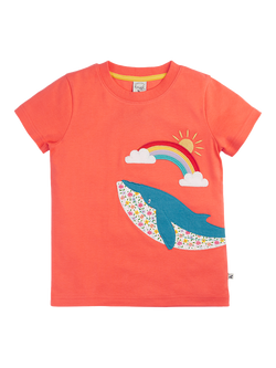 Frugi Kids' Scout Applique T-Shirt, Dahlia, Dahlia